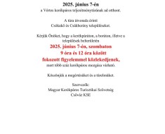 Kerékpártúra 2025.06.07.