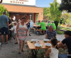 Kerítésfestős "köszönöm party"